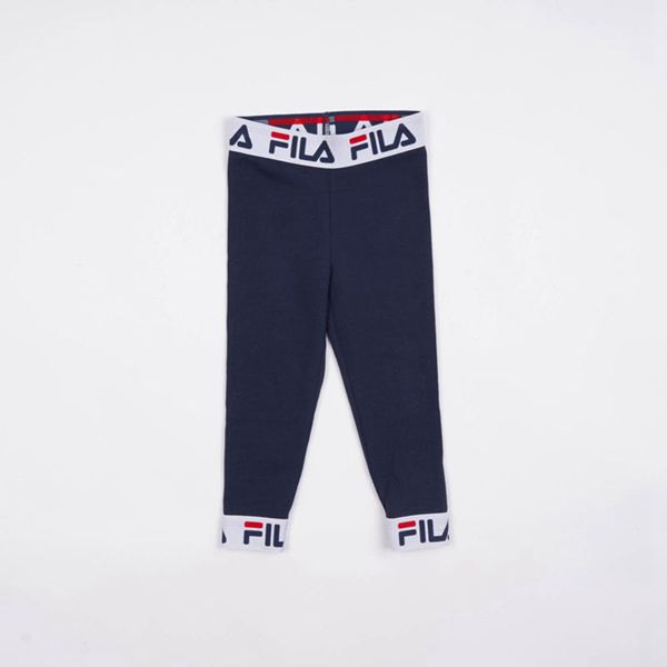 Fila Lucy Girl's Leggings - Navy/White/Red,NZ 784-41973